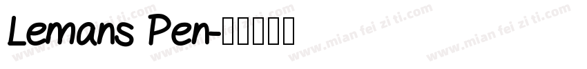 Lemans Pen字体转换